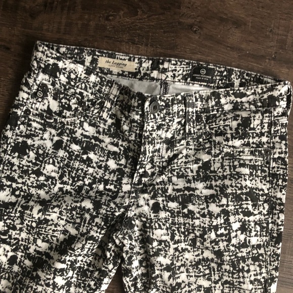 🌟 AG The Legging Super Skinny Cord Wht/Blk - Picture 4 of 6